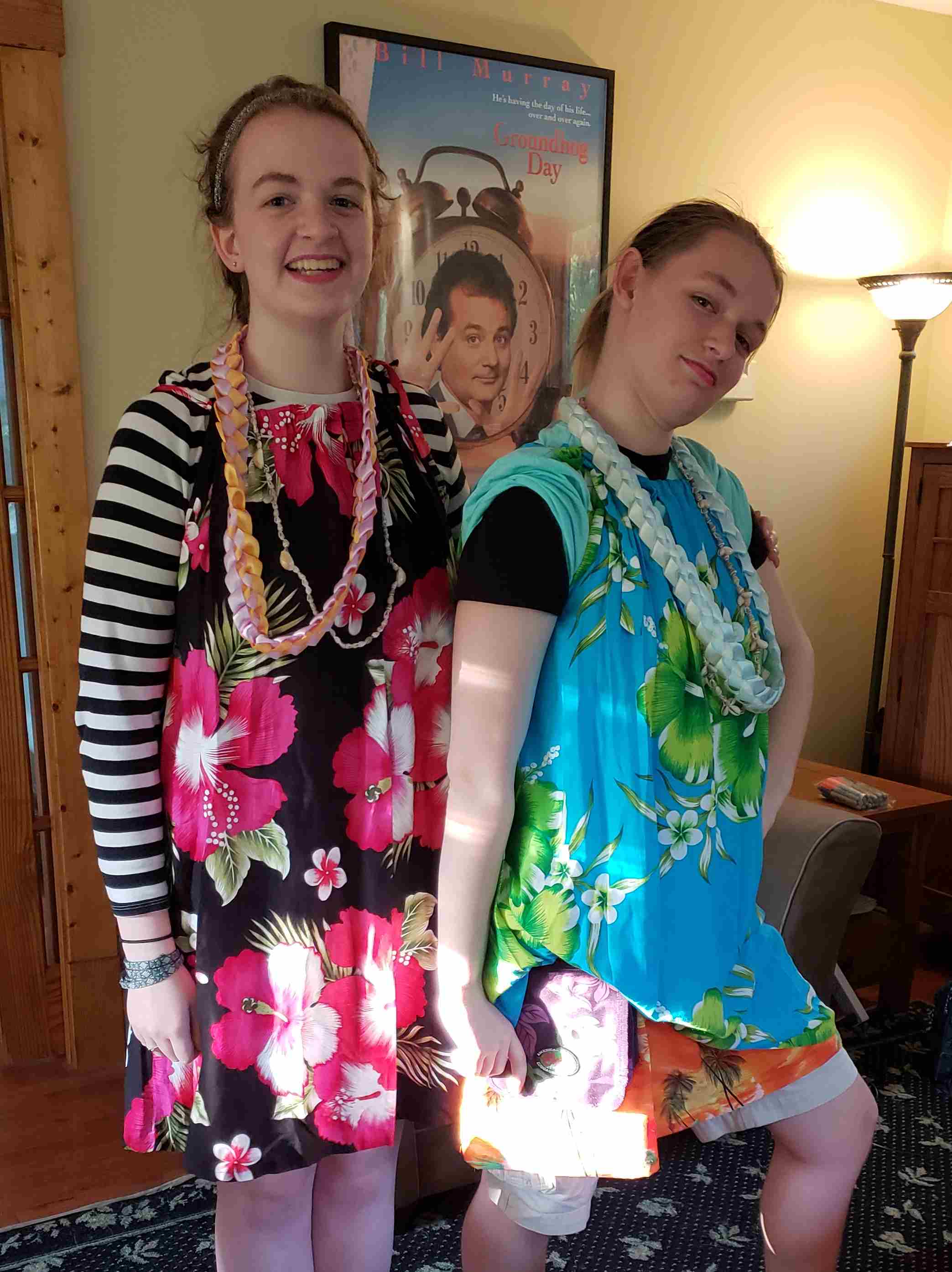 2018-05-26 JnC modeling their SWAG.jpg